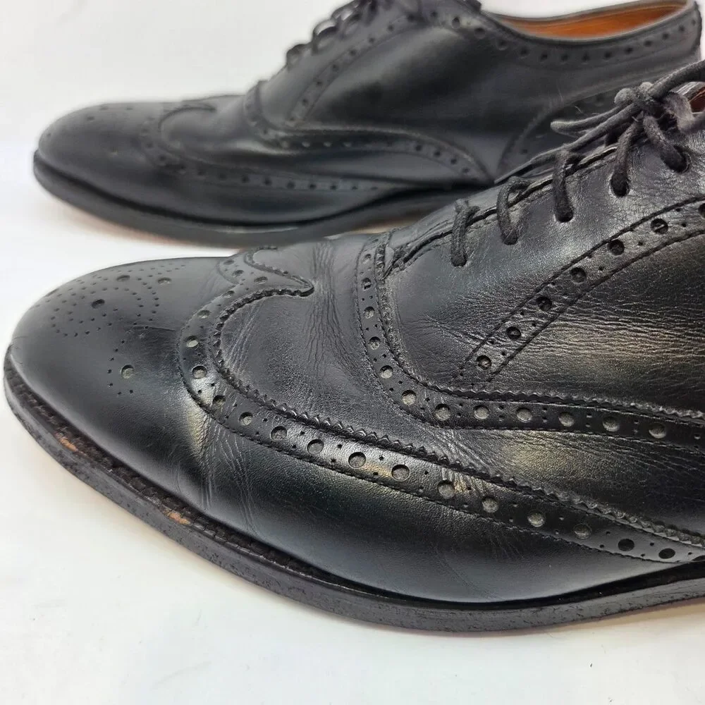 Alden 903 Hampton Mens Black Leather Wingtip Oxfords Size US 9.5 B/D